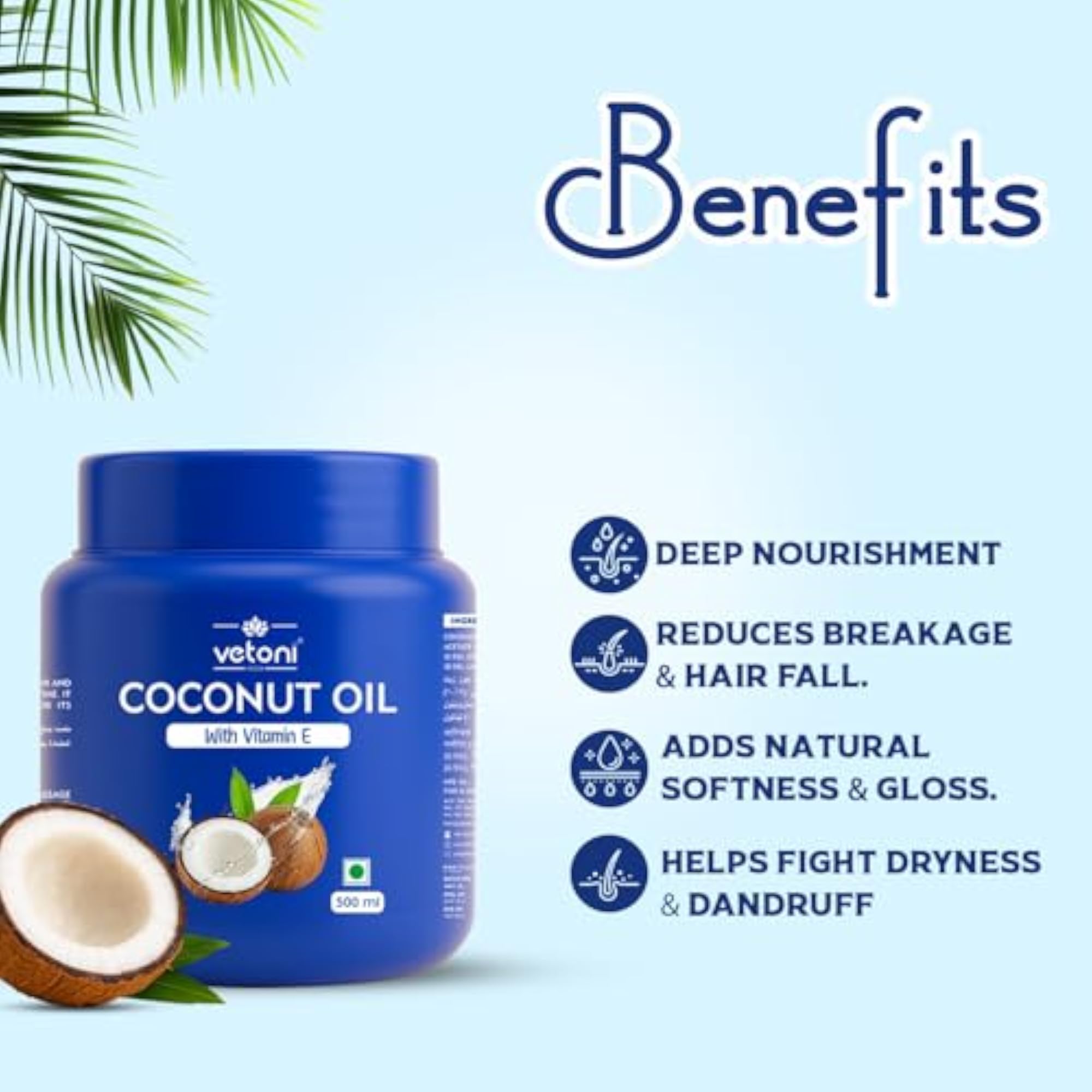 Pure Coconut Oil, 500ml